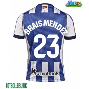 Real Sociedad Brais Mendez #23 Hemmatröja 2025-26 Kortärmad